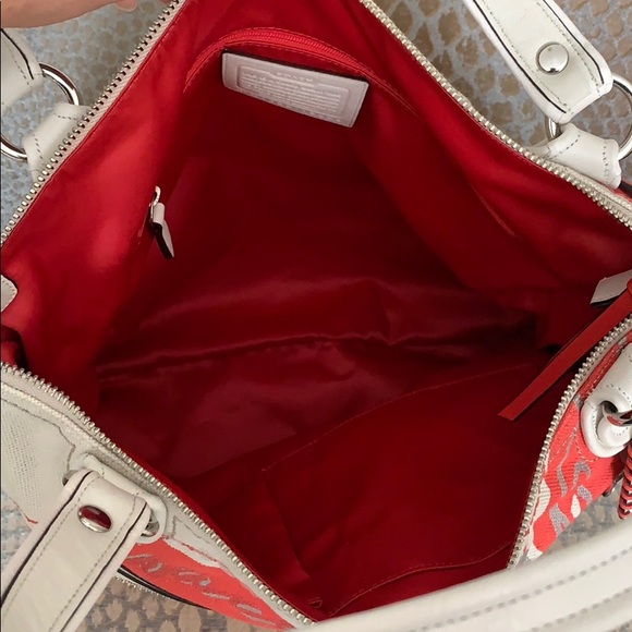 Coach like new floral bag purse - Picture 4 of 7